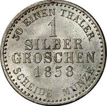 1 silbergroschen 1858   