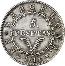 5 Pesetas 1814   