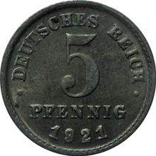 5 Pfennig 1921 F  