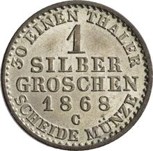 1 Silber Groschen 1868 C  