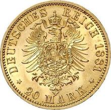 20 Mark 1881 A   "Prussia"