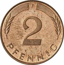 2 Pfennig 1990 F  