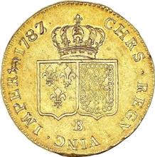 Double Louis d'Or 1787 B  