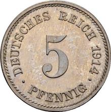 5 Pfennig 1914 E  