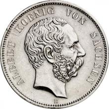 5 марок 1875 E   "Саксония"