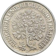 5 Reichsmark 1928 D   "Oak Tree"