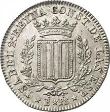 1 peseta 1837 B PS 