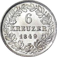 6 Kreuzer 1849   