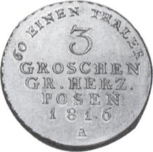 3 Grosze 1816 A   "Grossherzogtum Posen"