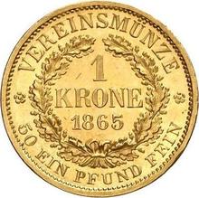 1 corona 1865  B 