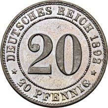 20 Pfennig 1892 F  