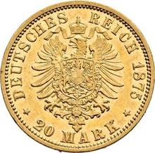 20 марок 1875 J   "Гамбург"