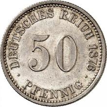 50 пфеннигов 1876 G  
