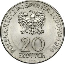 20 Zlotych 1974 MW  JMN "25 Years of Council for Mutual Economic Assistance"