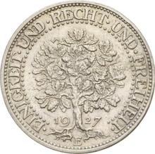 5 Reichsmark 1927 E   "Oak Tree"