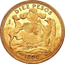 10 Pesos 1896 So  