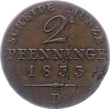 2 Pfennige 1833 D  