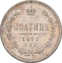 Poltina (1/2 Rubel) 1873 СПБ HI 