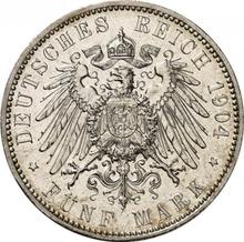 5 marcos 1904 J   "Hamburg"