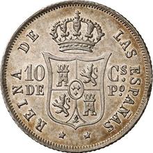 10 centavos 1864   
