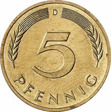 5 Pfennig 1997 D  