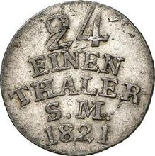 1/24 Thaler 1821   