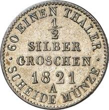 Medio Silber Groschen 1821 A  