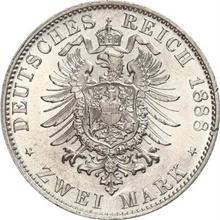 2 марки 1888 D   "Бавария"