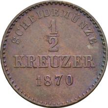 Medio kreuzer 1870   