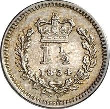 Three-Halfpence 1834   