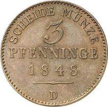 3 Pfennig 1848 D  
