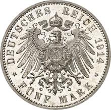 5 марок 1914 E   "Саксония"