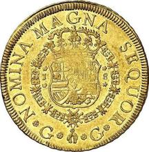8 escudo 1757 G J 