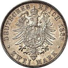 2 марки 1883 G   "Баден"