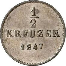 Medio kreuzer 1847   
