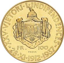 100 franga ari 1937 R   "Independencia" (Pruebas)
