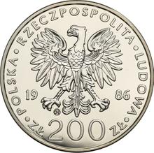 200 złotych 1986 CHI   "Jan Paweł II"