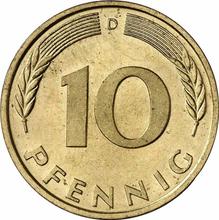 10 Pfennige 1987 D  