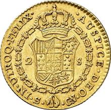 2 escudos 1796 S CN 