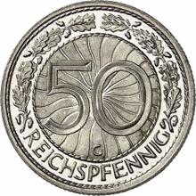 50 рейхспфеннигов 1936 G  