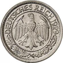 50 Reichspfennigs 1929 F  