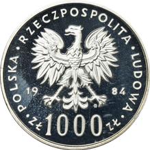 1000 злотых 1984 MW   "40 лет Польской Народной Республики" (Пробные)