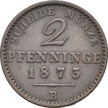 2 пфеннига 1873 B  