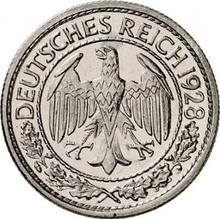 50 Reichspfennig 1928 F  