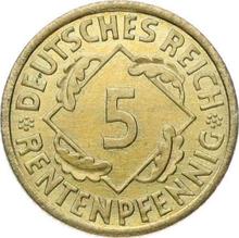 5 Rentenpfennigs 1923 A  
