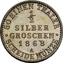 1/2 Silber Groschen 1868 A  
