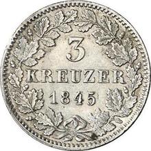 3 крейцера 1845   