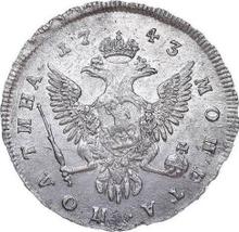Połtina (1/2 rubla) 1743 ММД  