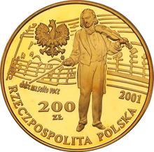 200 złotych 2001 MW  RK "XII Międzynarodowy Konkurs im. Henryka Wieniawskiego"