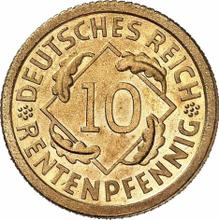 10 Rentenpfennigs 1924 A  